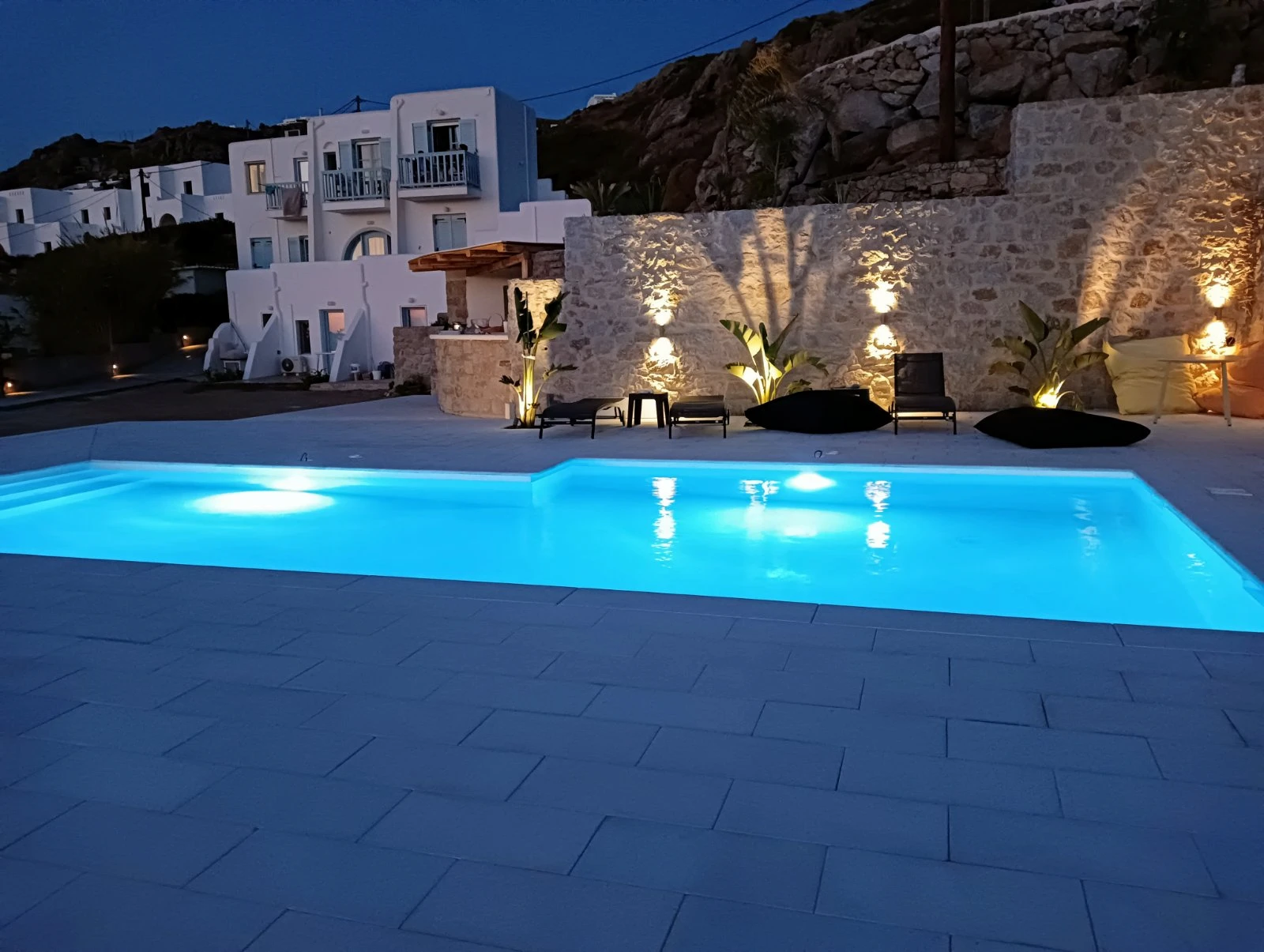 Pool at night